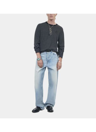 Pull En Laine À Rayures Homme