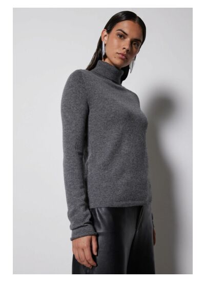 Pul col roulé Nao GRIS CHINE FONCE 008