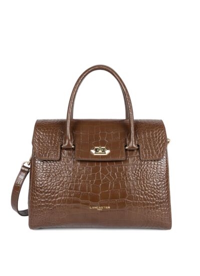 Sac à main A rabat avec fermoir Exotic Lézard & Croco