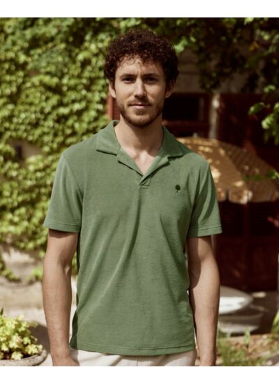 Polo vert olive