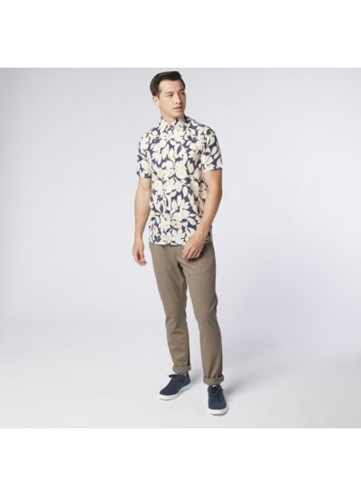 Chino Coupe 725 Motif Micro Pieds De Poule - Tapered Fit