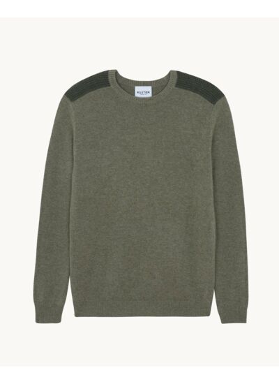 Crewneck Donatien kaki chiné