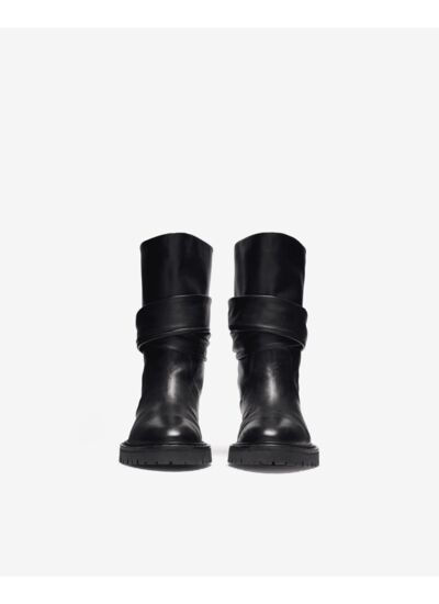 Boots En Cuir À Nœud Letizi