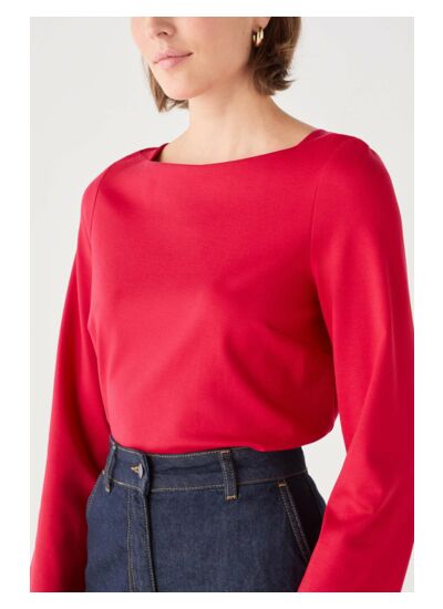 Blouse carmin