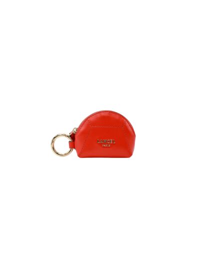 Lettrine De Lancel - Porte Monnaie Demi Lune - Rouge Poppy