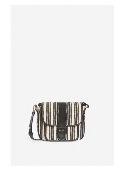 Sac À Rabat Frankie En Coton Mélangé Et Cuir Lisse