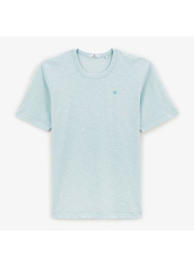 T-shirt slub Tristan bleu nuage