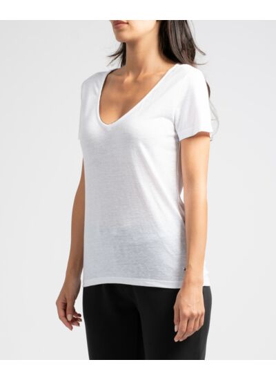 T-shirt manches courtes col V