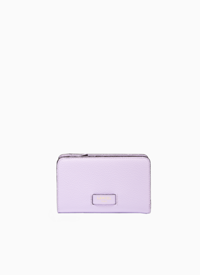 Ninon de lancel - portefeuille rectangulaire zippe - lilas