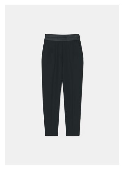 Pantalon Paul-Noir en Laine