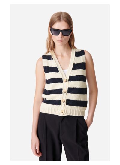 Gilet Dounya 100% Laine Mérinos