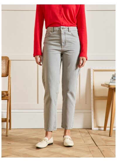 MOM DENIM GRIS