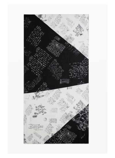 FOULARD REPRISE NEWSPAPER RECTANGULAR