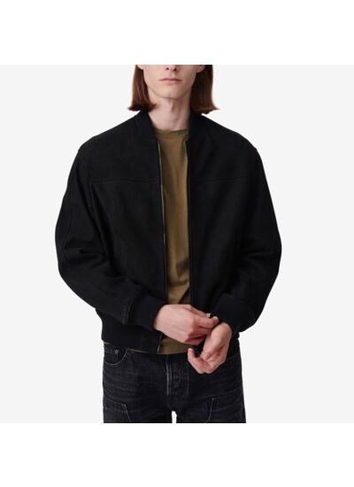 Blouson Bomber En Cuir Suédé Sean