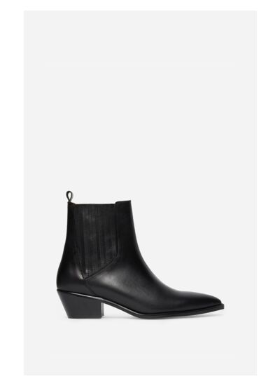 Bottines Santiags En Cuir À talons de 45mm