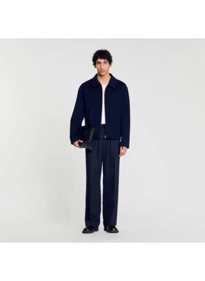 Blouson en laine double face