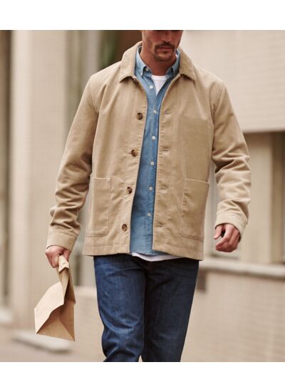 Blouson en velours River Chamois
