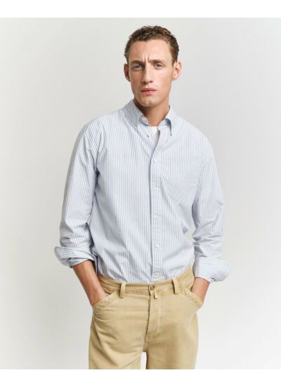 Chemise relaxed fit en popeline à rayures Heritage