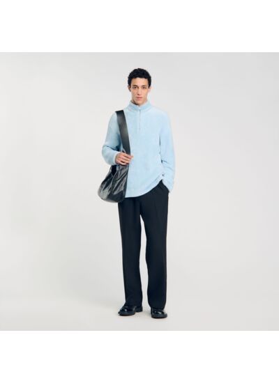 Pull en polaire bouclée