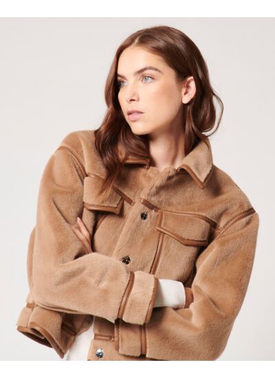 Veste Monge Camel en Polyester