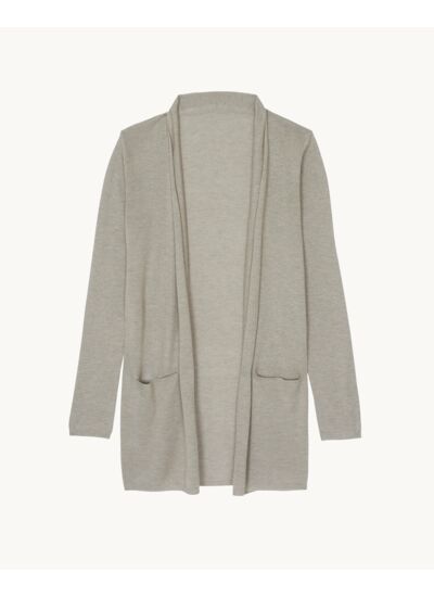Gilet JANE Cardigan long soie et cachemire femme