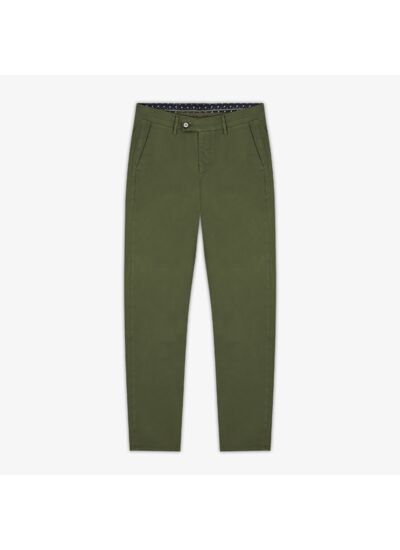 Chino 747 city satin vert militaire