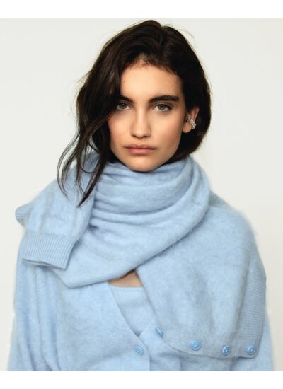 Pull Cardigan Cachemire Brossé