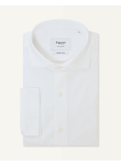 Chemise Ajustée en façonné blanc