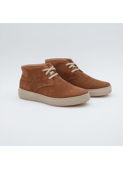 Desert boots en cuir suédé beige homme