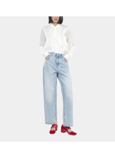 Chemise Jacquard Écrue Femme