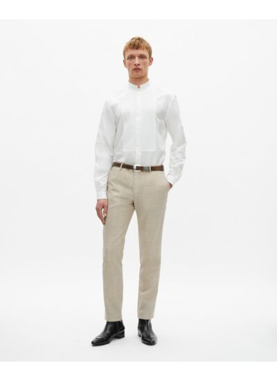 Chemise A Manches Longues Et Plastron