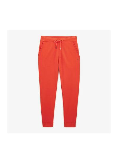 Pantalon de jogging en molleton brossé orange cuivre