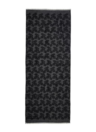 Étole tissée pour femme lur-nero
