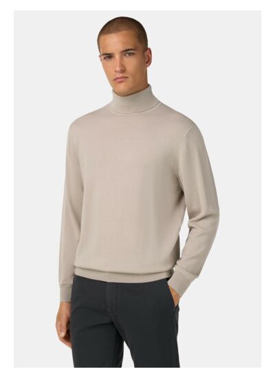 Pull Col Roulé En Laine Mérinos