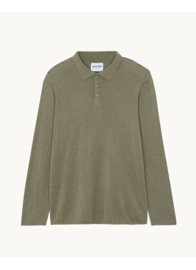 Pull James Pull fin col polo soie-cachemire