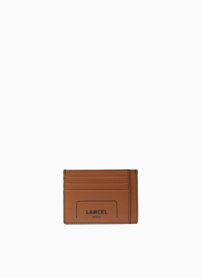 Max de lancel - porte carte - cognac