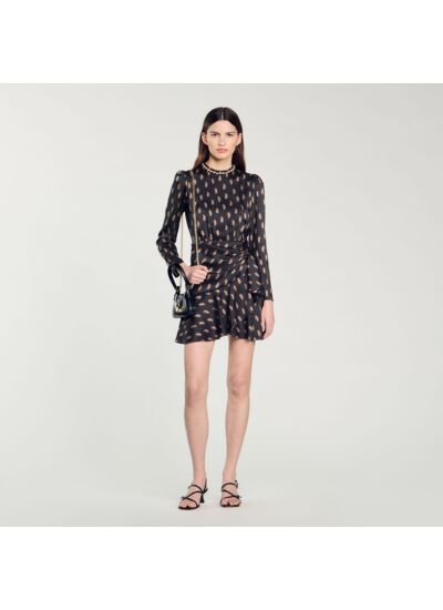 Robe courte imprimé cachemire