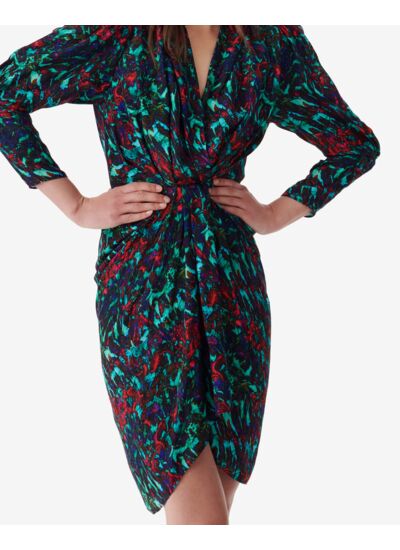 Robe Portefeuille À Imprimé Agathe