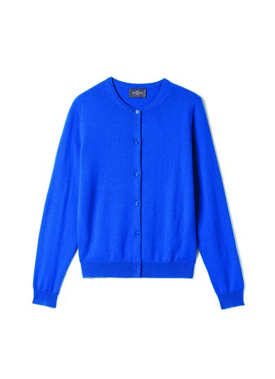 Cardigan classique - Femme - BLEU PIGMENT