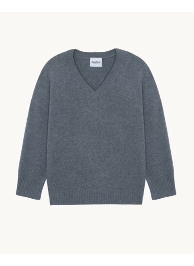 Pull Mathilda gris flanelle