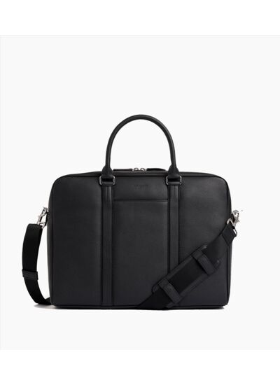 Porte documents 15" Charles en cuir grainé grand modèle