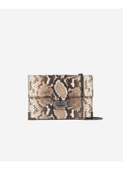 Pochette Emily Moyenne En Cuir Python