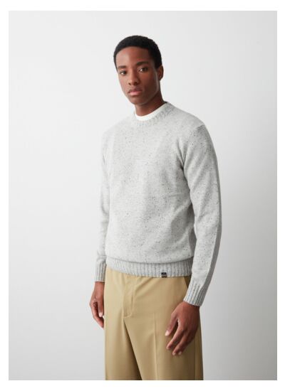 Pull à col rond multicolore