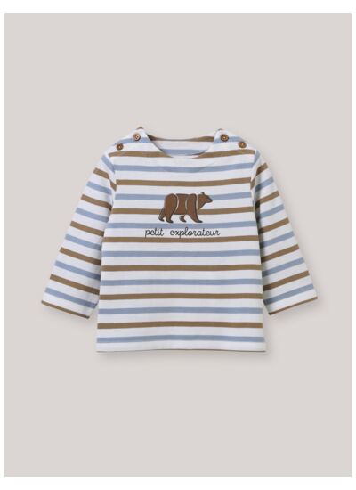 T-SHIRT  RAYE OURS