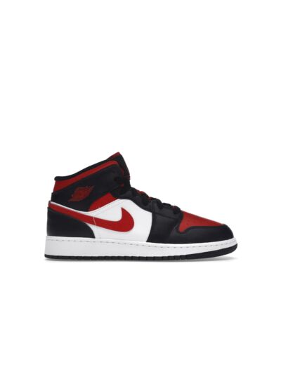 Air Jordan 1 Mid Black Fire Red