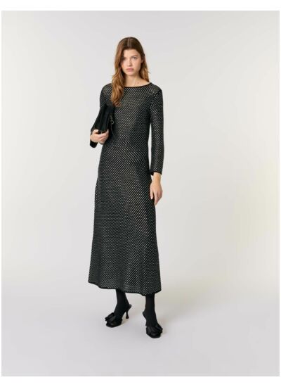 Robe longue à strass