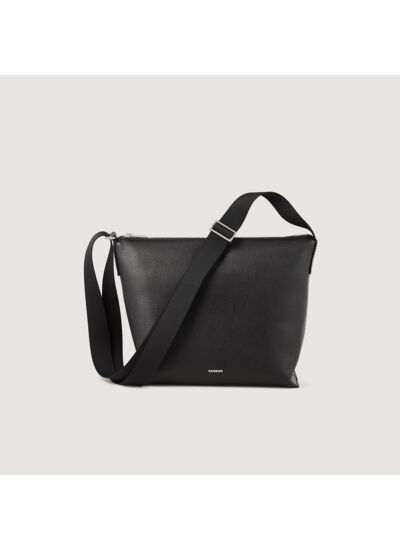 Saccoche en cuir grainé