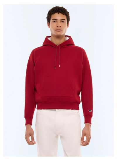 Sweatshirt à capuche en jersey de coton