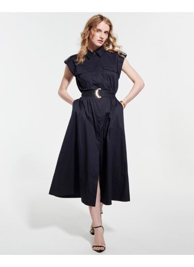 Robe Riyad Marine en Coton