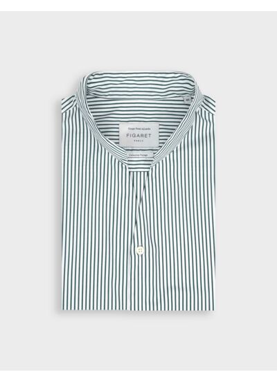 Chemise Carl voyage rayée verte